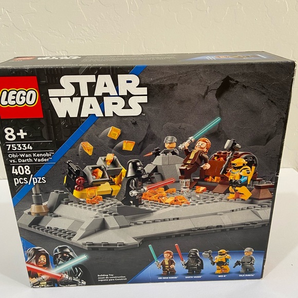 NEW Star Wars Lego Set # 75334 Obi-Wan Kenobi vs. Darth Vader - Picture 2 of 10